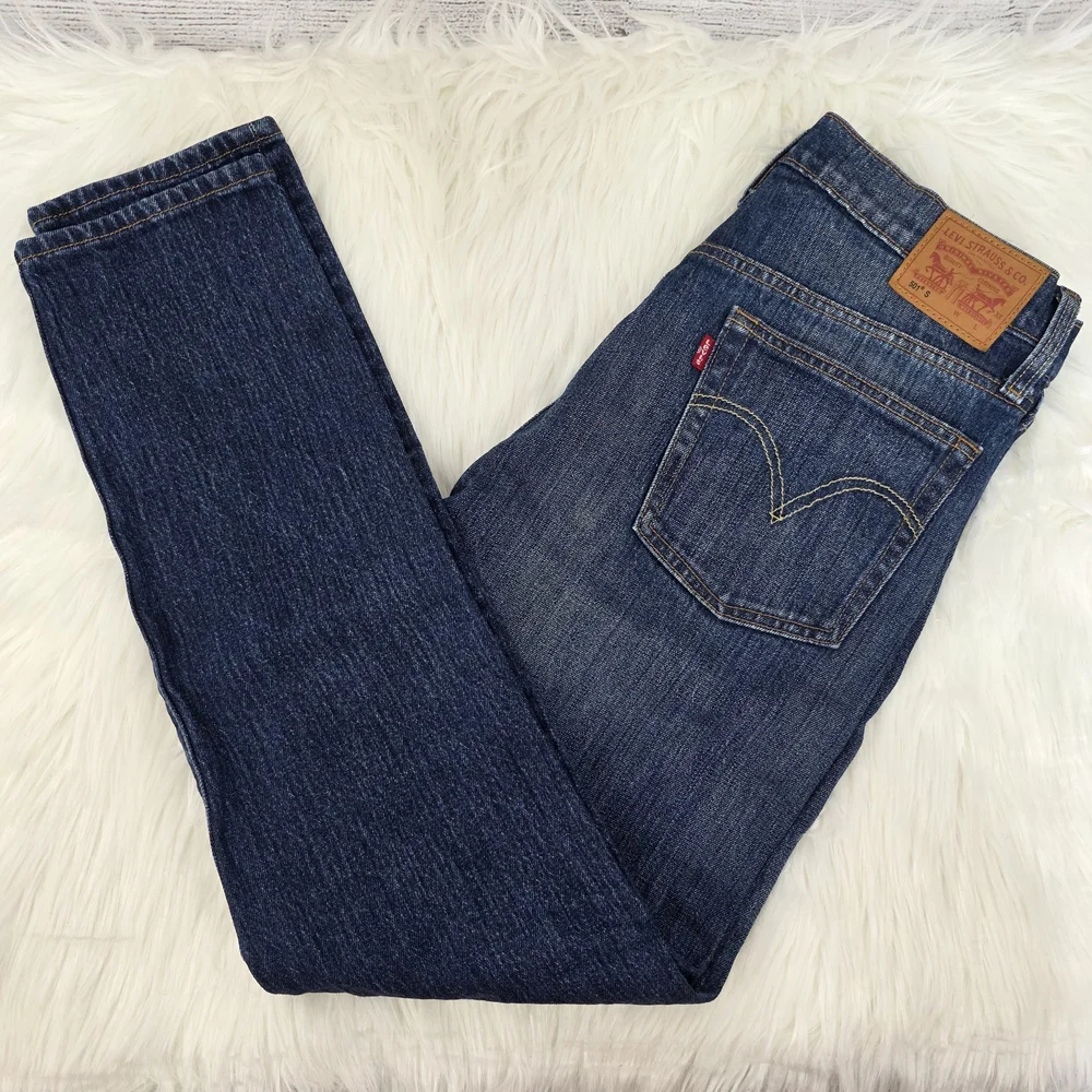 Levi's Men's Dark Blue Straight Leg Jeans